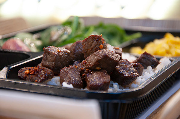 Black Pepper Diced Steak Mini Bento Box